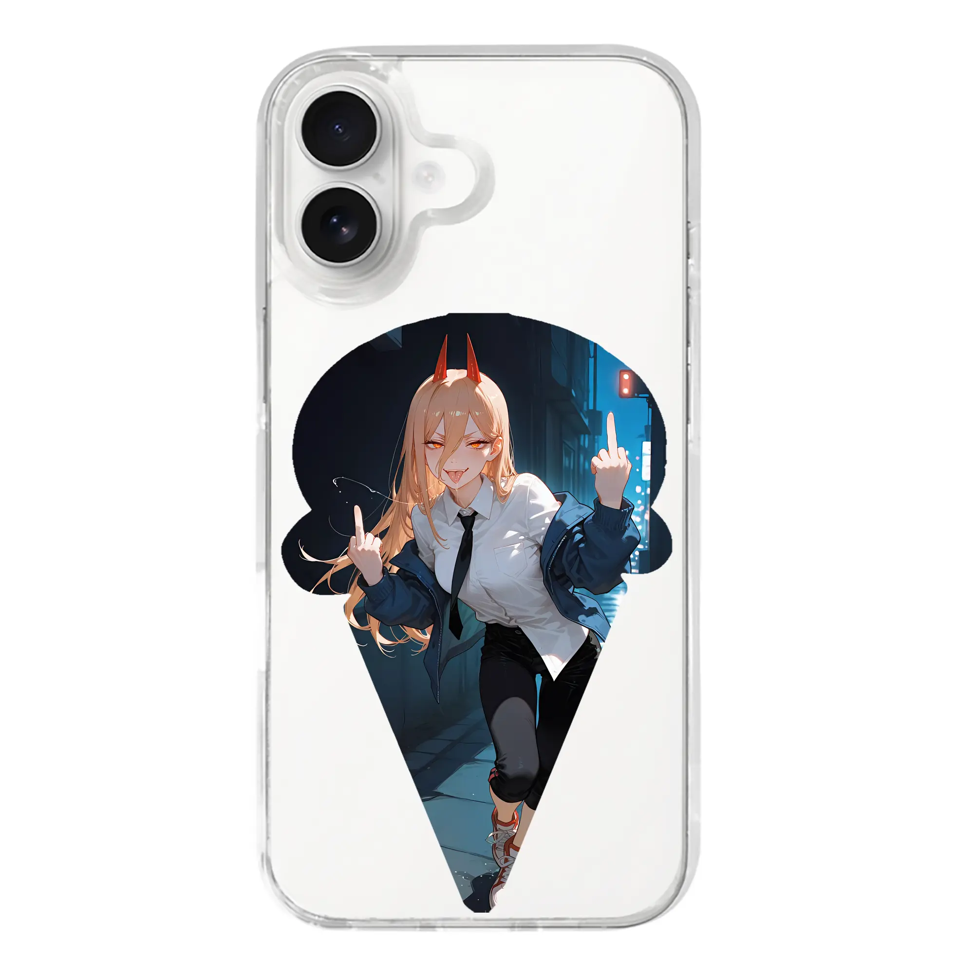 チェンソーマン グッズ,パワー - iPhone 17シリーズ 透明スマホケース – 薄型・耐衝撃・精密フィット保護カバー